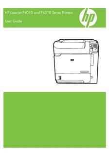 Hewlett Packard LaserJet P4010 manual. Camera Instructions.